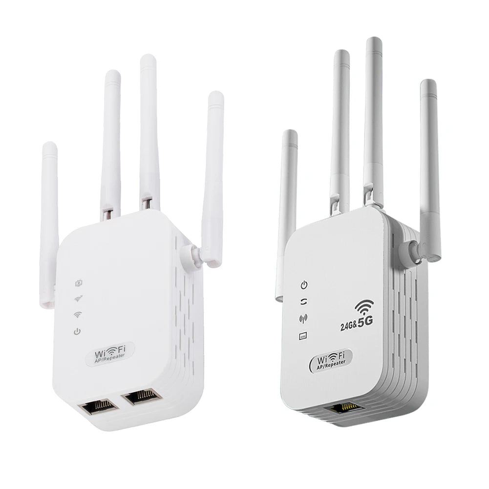 1200Mbps WiFi Repeater Dual-Band Signal Booster – 4 Antennas Peaceful Pleasures Health and Wellness