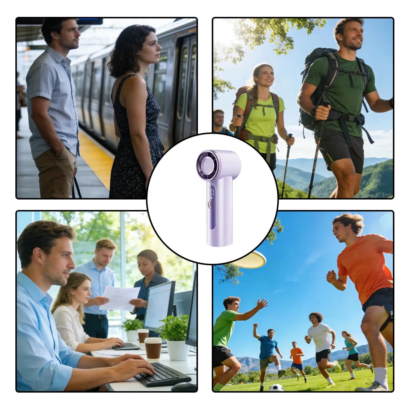 Mini Handheld Fan Small Portable Cooling Tool Portable Handheld Fan For Travel Office Outdoor Home Camping Theme Park Commuting Peaceful Pleasures Health and Wellness