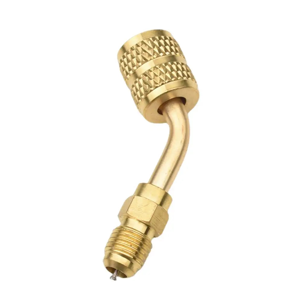 1Pcs R22 R410 R134a Adapter Air Conditioning Refrigeration Conversion Fitting 5/16 SAE Female 1/4 SAE Male Quick Coupling Peaceful Pleasures Health and Wellness R22 Spiral