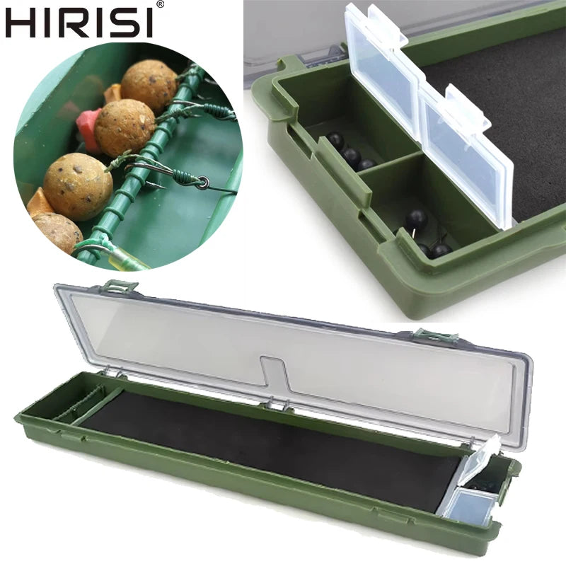 Hirisi Carp Fishing Tackle Storage Wallet, Rig Organizer Box with Stiff Hair Rig Board & Pins for Carp Rig Accessories Peaceful Pleasures Health and Wellness