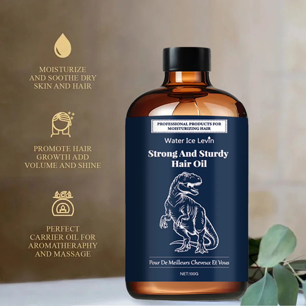 Hair Oil with Hyaluronic Acid, Olive & Coconut Oil | Soft & Shiny
