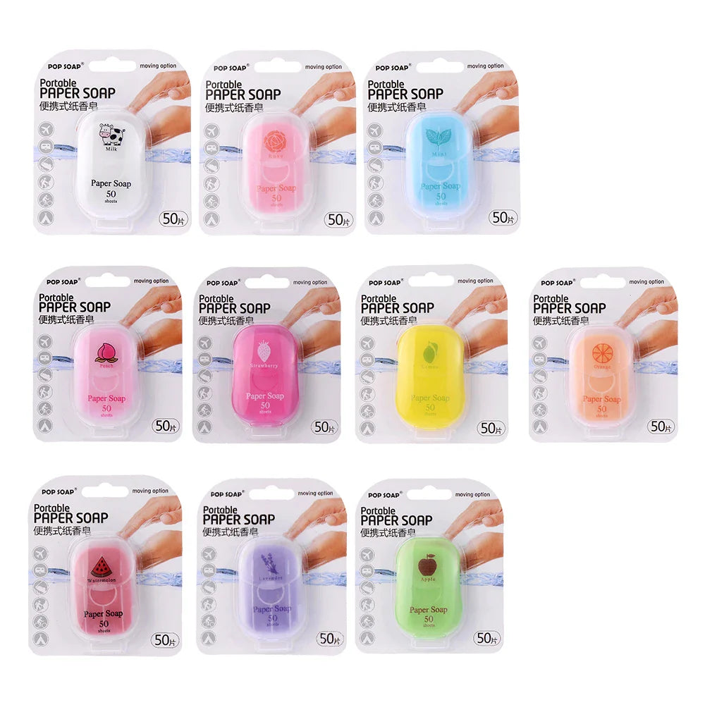 Portable Paper Soap Sheets – Disposable Travel Hand Wash