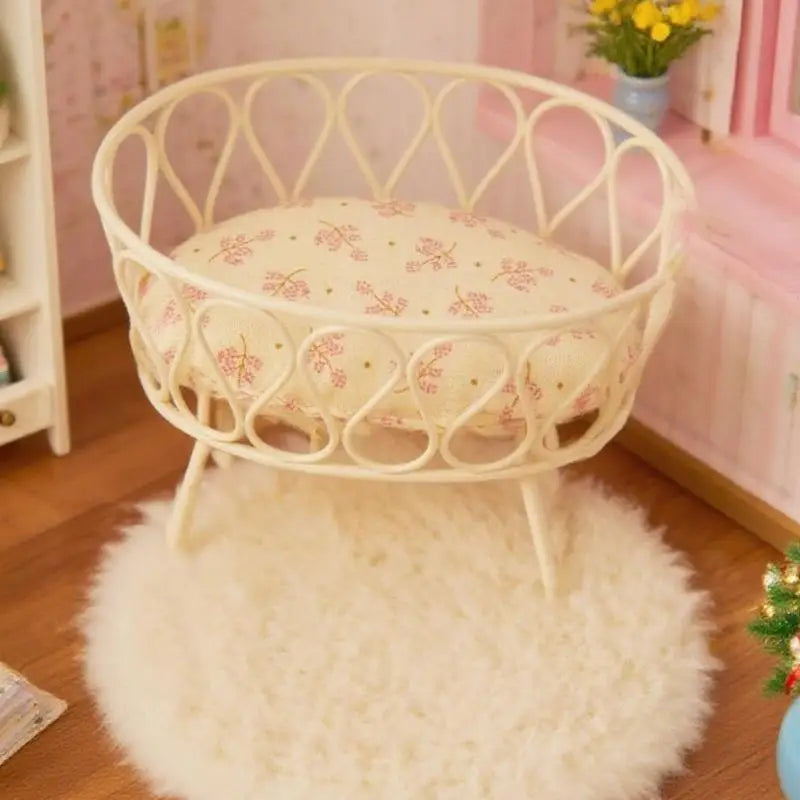 3PCS Dollhouse Miniature Plush Carpet Set – Small Floor Mat Rug