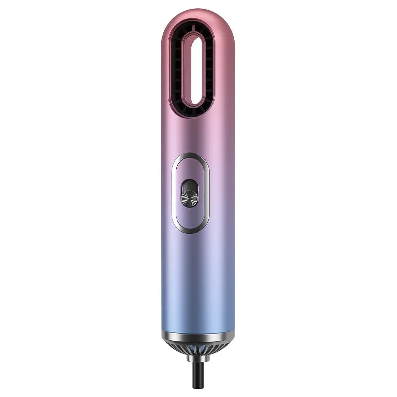 High Power Small Hair Dryer Professional Salon Equipment NTC Multi Functional Portable Mini Hair Dryer with 3 Nozzles Peaceful Pleasures Health and Wellness PURPLE 100V-240V EU Plug