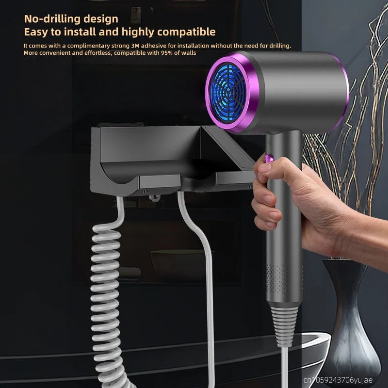 220V Hotel Wall-Mounted Hair Dryer, 1600w High-Power Hair Dryer Tube, No-Drill Installation For Bathroom And Toilet Peaceful Pleasures Health and Wellness