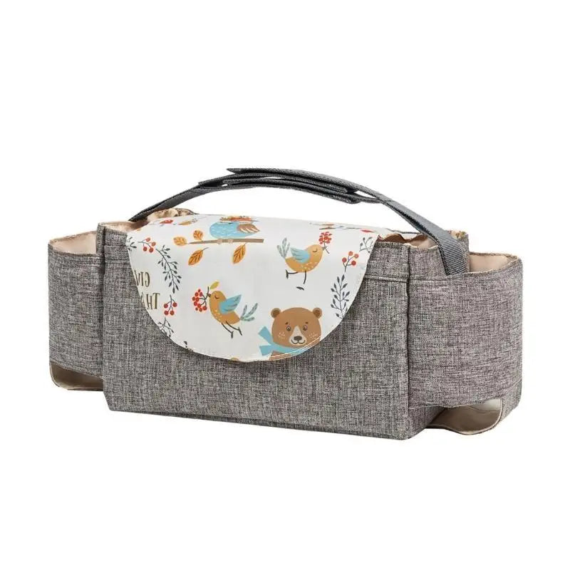 Holiday Baby Stroller Organizer Bag | Diaper & Bottle Storage