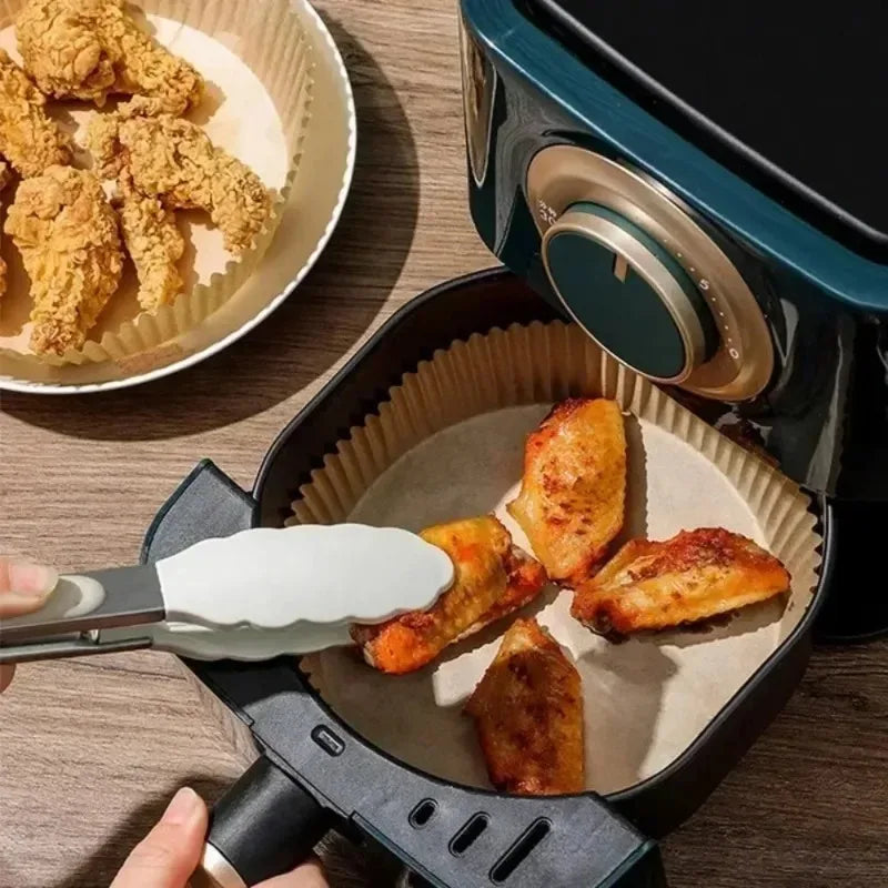 Air Fryer Parchment Paper Liners 50–200Pcs Non-Stick Disposable