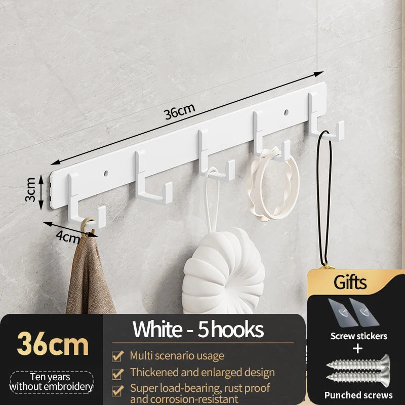 YUNJIEYA Aluminum Wall Hooks – Coat, Robe & Wardrobe Hanger