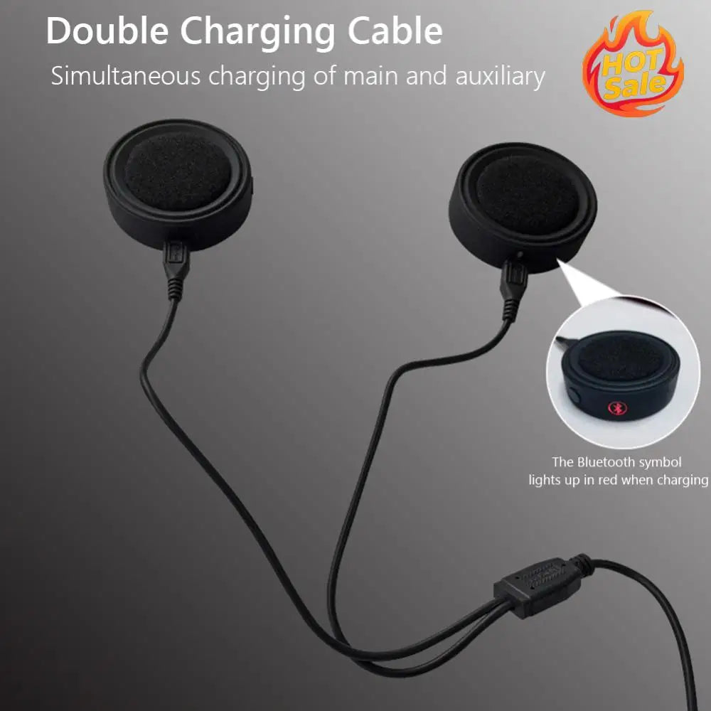 BT17 Bluetooth 5.0 Waterproof Motorcycle Helmet Headset