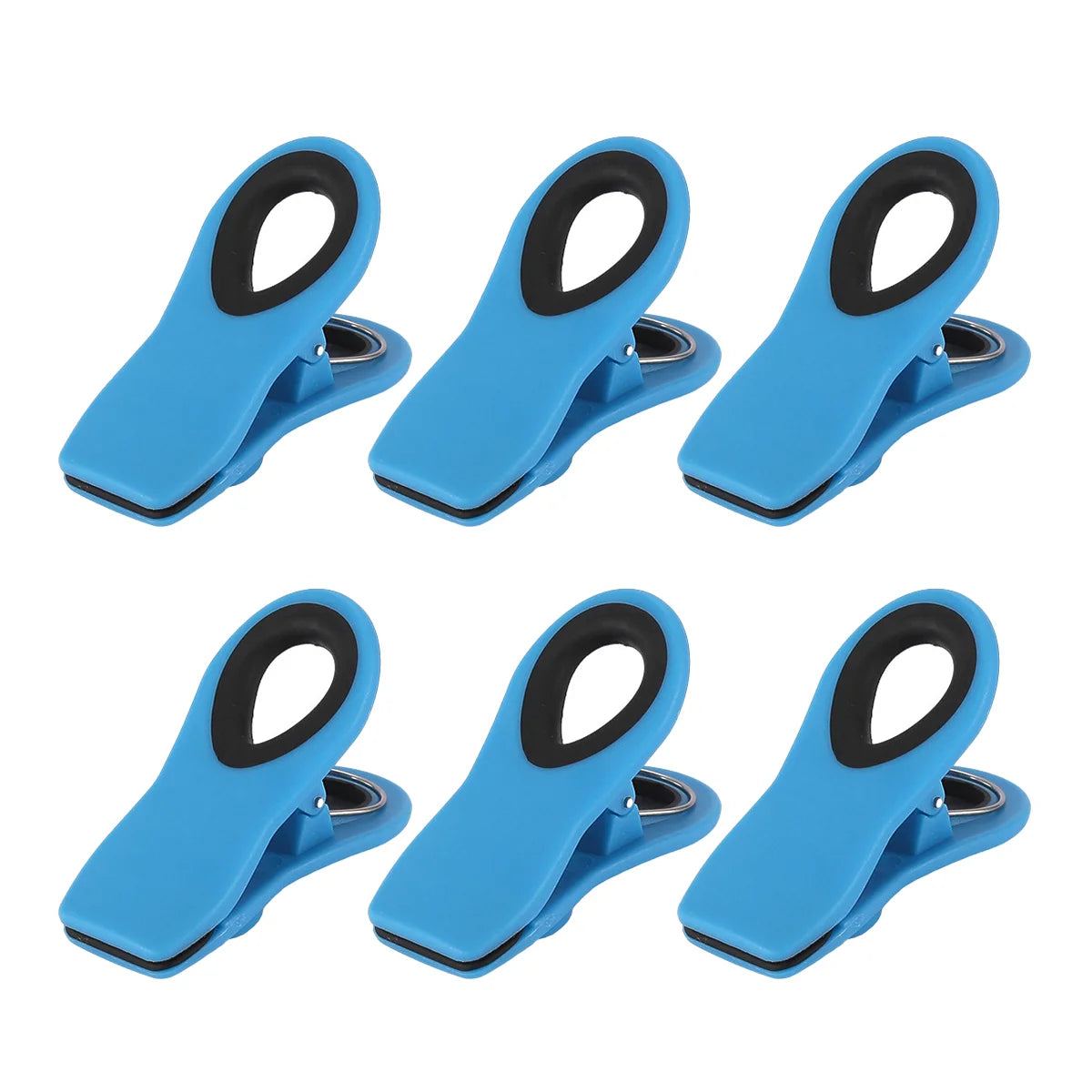 4/6/10 Pack Chip Clips, Magnetic Bag Clips with Air Tight Seal for Food Storage, Multicolor Peaceful Pleasures Health and Wellness 6pcs Blue