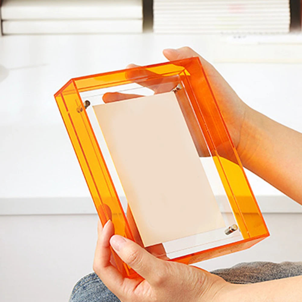 Acrylic Transparent Photo Picture Frame Diy Poster Hanging Wall Decor