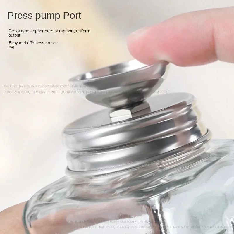 1/3PCS Nail Glass Bottle Press Funnel Press Type Alcohol Bottle Remover Water Empty Bottle Cleaning Liquid Crystal Hydraulic Peaceful Pleasures Health and Wellness