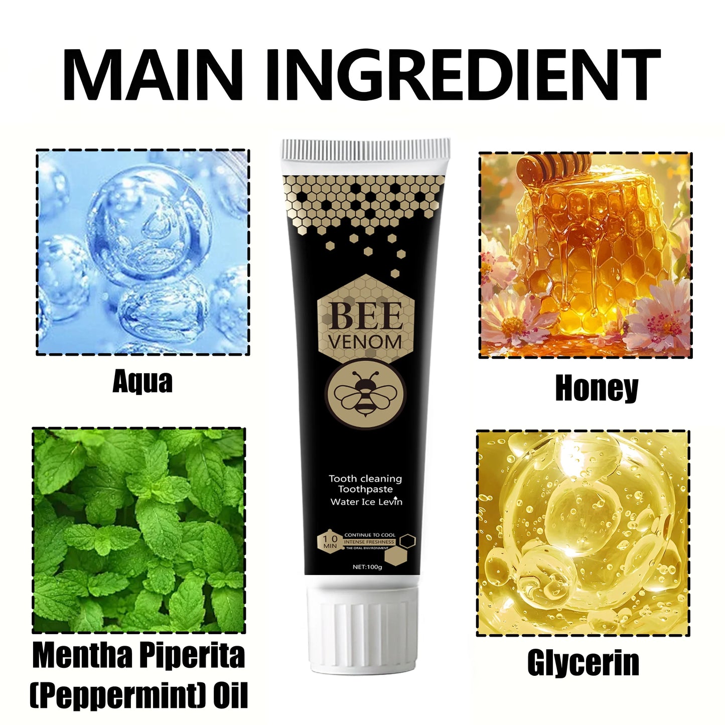 Bee Venom Mint Deep Cleansing Toothpaste – Fresh Breath 100g