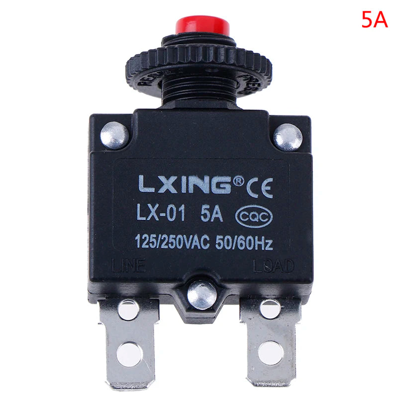 Circuit Breaker Overload Protector Switch 3A–30A | 120/250VAC