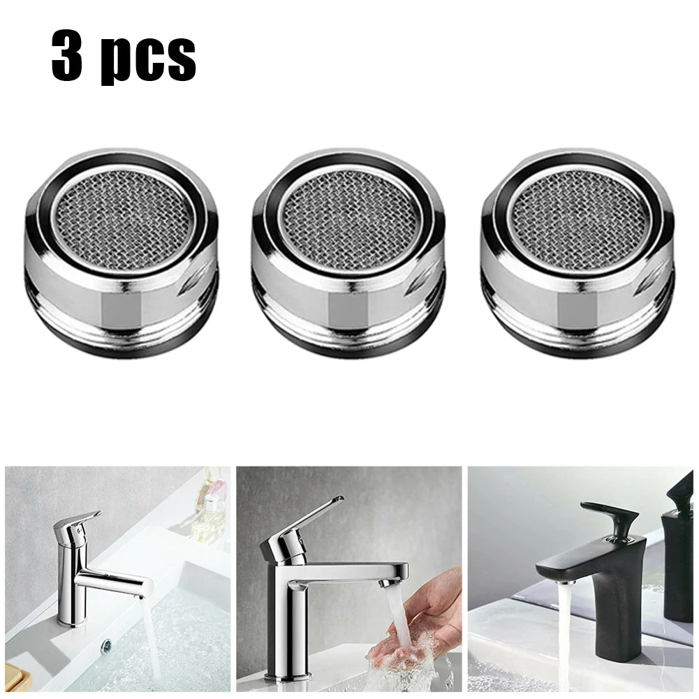 3 Brass Water Saving Faucet Tap Aerator M24 Thread Bathroom Bubbler