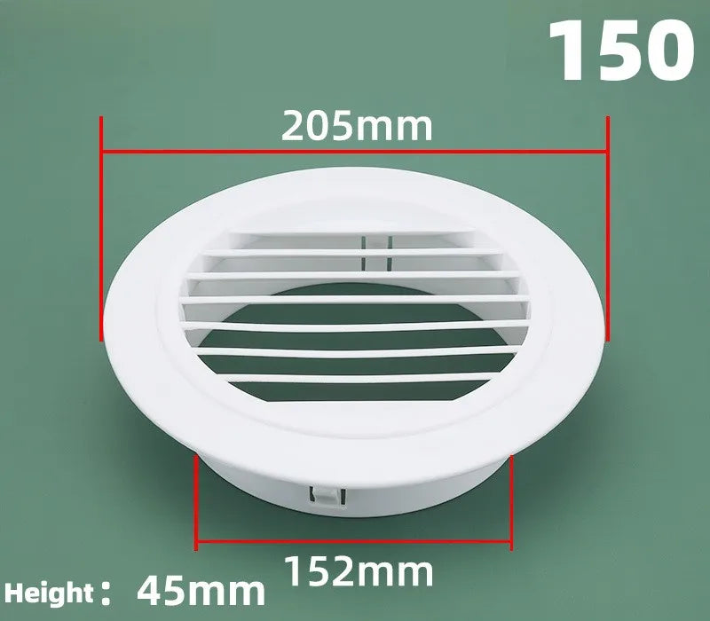 Round Air Vent Grille Cover | Adjustable Wall & Ceiling Duct Cap