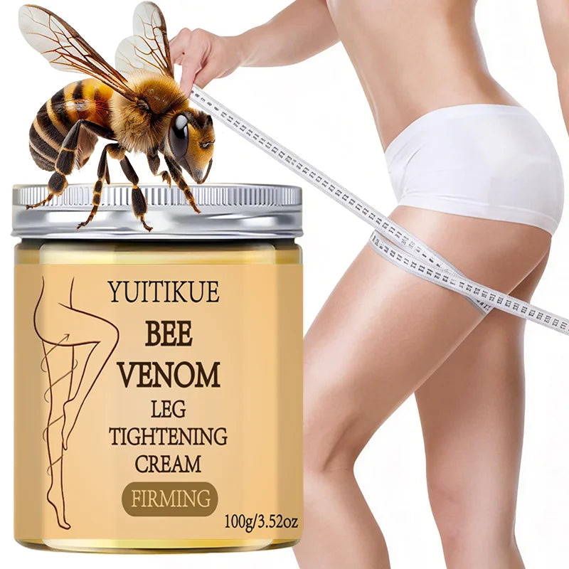 Leg Tightening Cream, Yuitikue 100g Bee Venom Firming Cream for Legs, Natural Skin Tightening & Moisturizing Body Care Peaceful Pleasures Health and Wellness