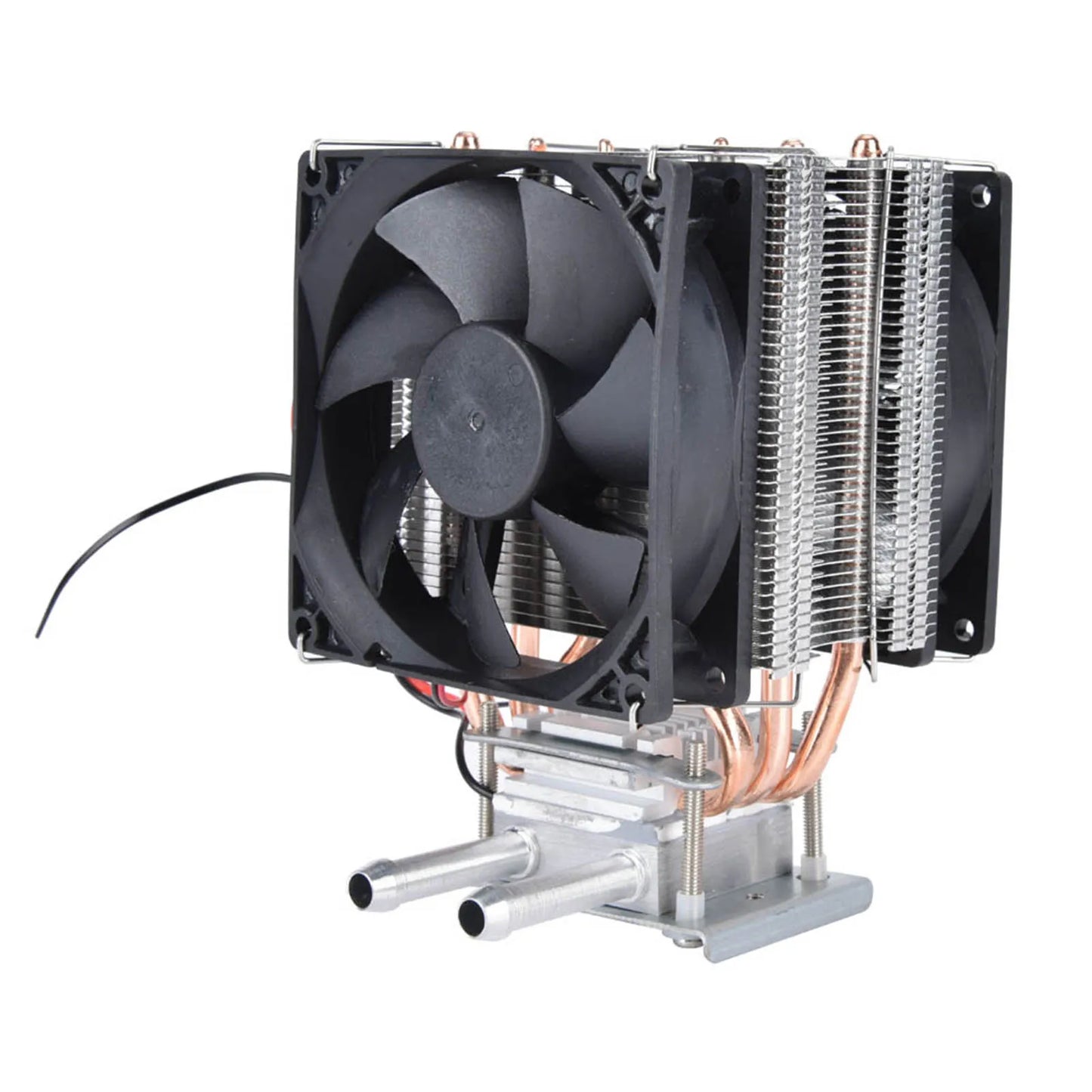 Semiconductor Refrigerator 12V Thermoelectric Peltier Refrigeration DIY Water Cooling System Cooler Device with Fan Peaceful Pleasures Health and Wellness