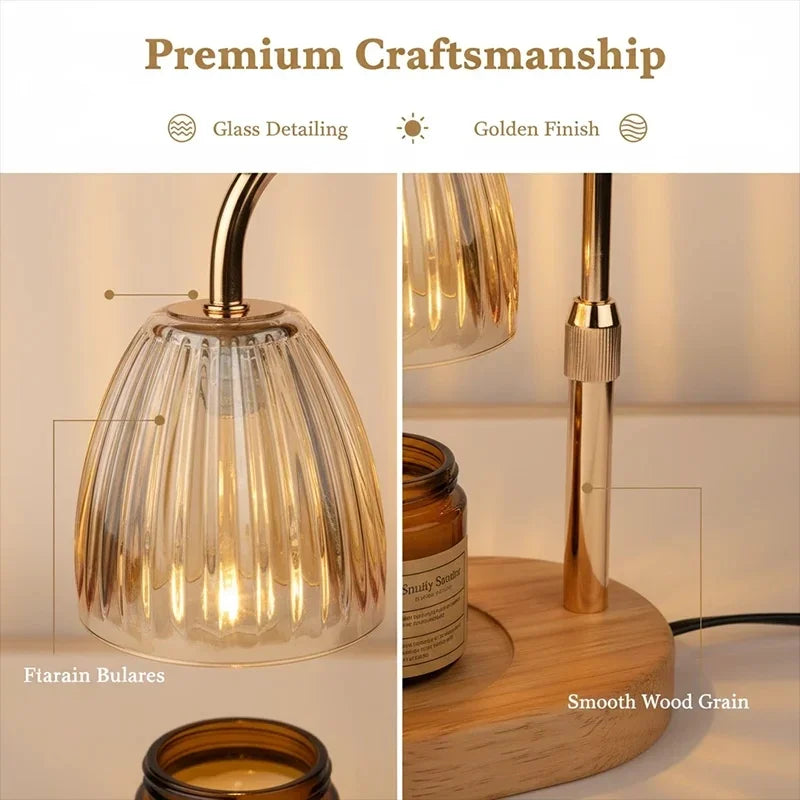 RUNTOIN 35W Dimmable Candle Warmer Lamp – Adjustable Height