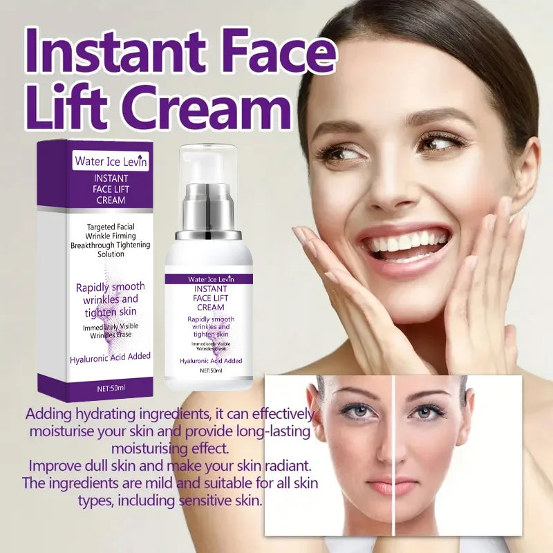 Instant Face Lift Cream – Hyaluronic Acid & Collagen Firming Firming Face Cream Peaceful Pleasures Health and Wellness