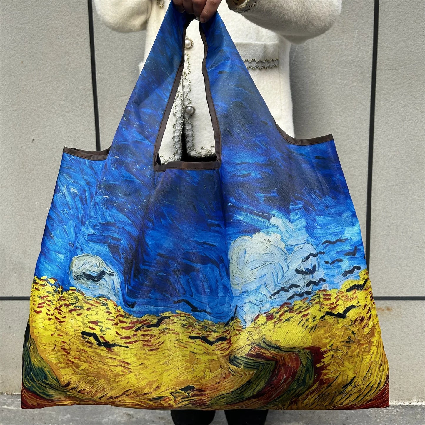 Large Foldable Reusable Nylon Shopping Bag – Travel Tote