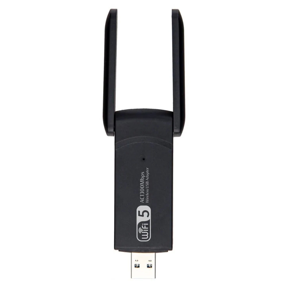 Dual Band WiFi USB Adapter 2 Antenna Design USB3.0 Interface 1300Mbps WiFi Dongle Powerful Receiver Wireless Network Card Peaceful Pleasures Health and Wellness