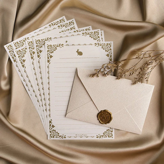 Linen Brown Paper Envelope Retro Suitable Christmas Valentine's Day Peaceful Pleasures Health and Wellness