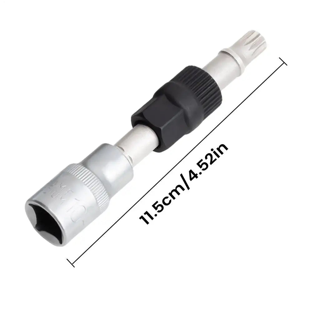 M10 T50 Alternator Pulley Disc Remover Wrench Tool Bolt Remover Socket Wrench Tool For V-belt Pulley Automotive Accessories Peaceful Pleasures Health and Wellness M10