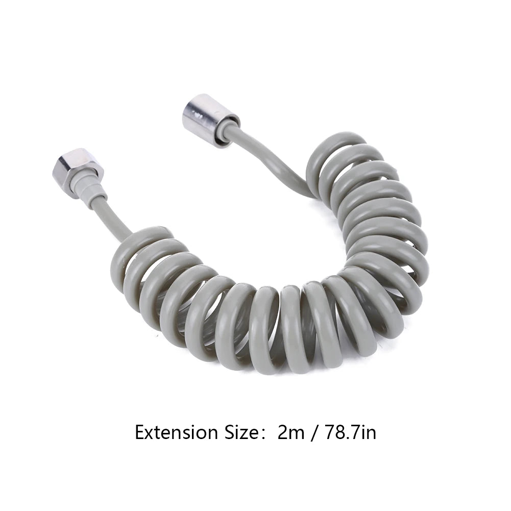 2/3/5 Meters Telephone Line Shower Hose Flexible Water Plumbing Hose Plastic Anti-wrap for Bathroom Water Toilet Bidet Sprayer Peaceful Pleasures Health and Wellness