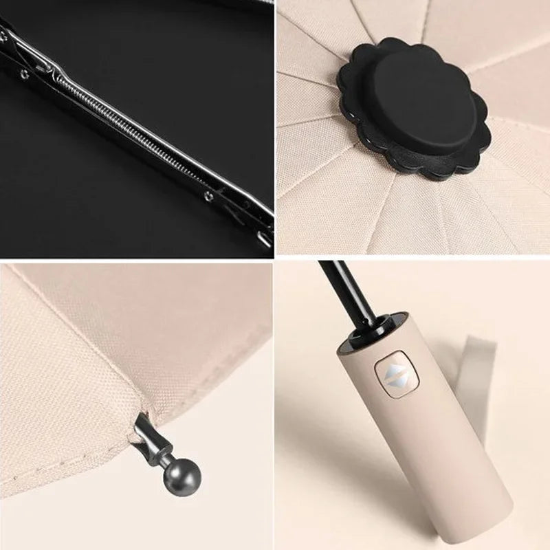 Morandi Auto Folding Umbrella – UV & Rain Protection