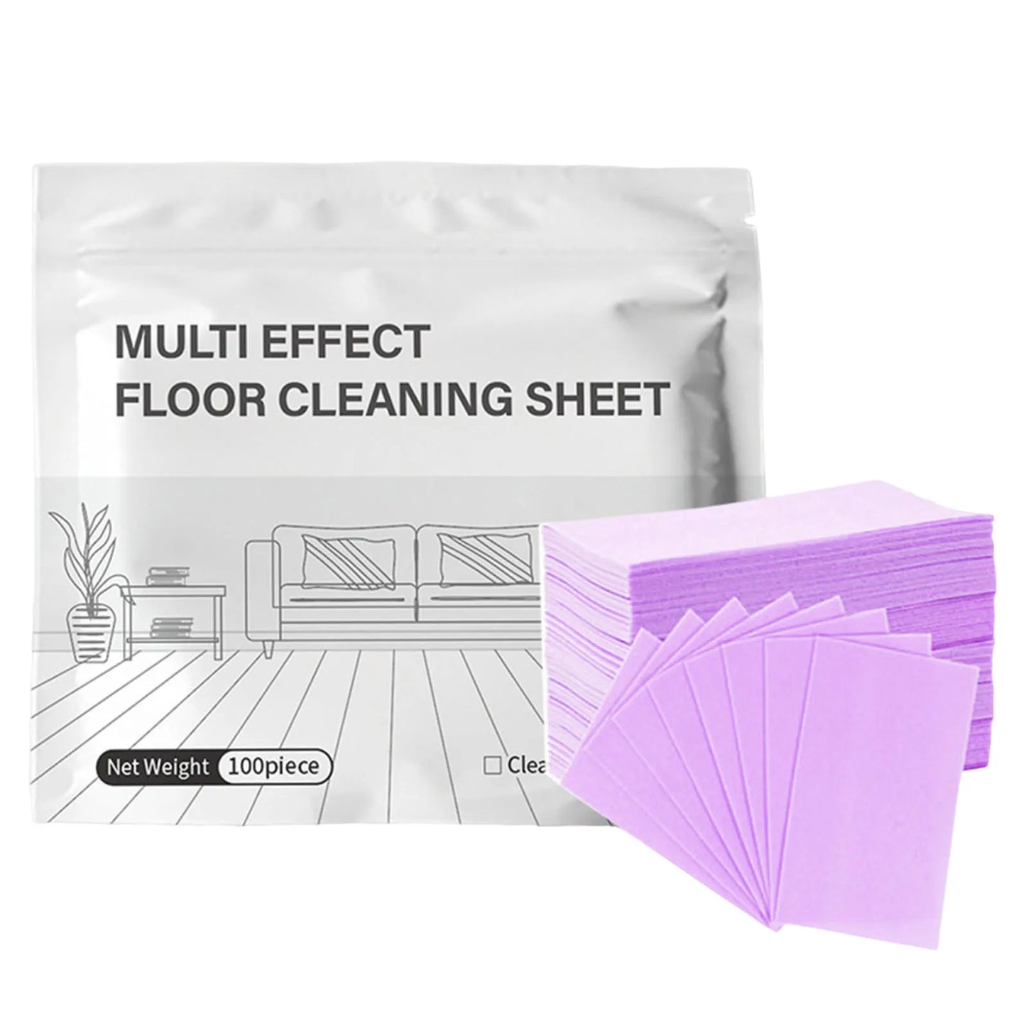 Disposable Home Floor Cleaner Multi-Functional Household Cleaning Sheet Scented Tile Brightening Clean Tablets for Tile Floors Peaceful Pleasures Health and Wellness Purple 14