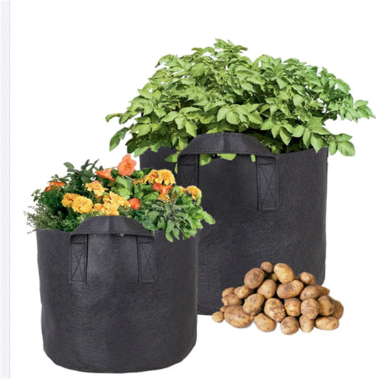 7 Gallon Fabric Grow Bags with Handles | Aeration Pots Fabric Grow Bags Peaceful Pleasures Health and Wellness
