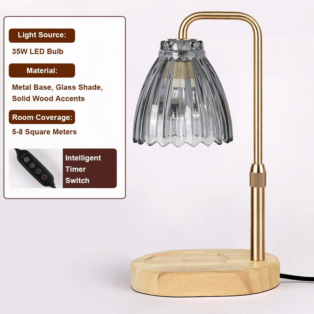 RUNTOIN Dimmable Candle Warmer Lamp with Timer | Home Decor