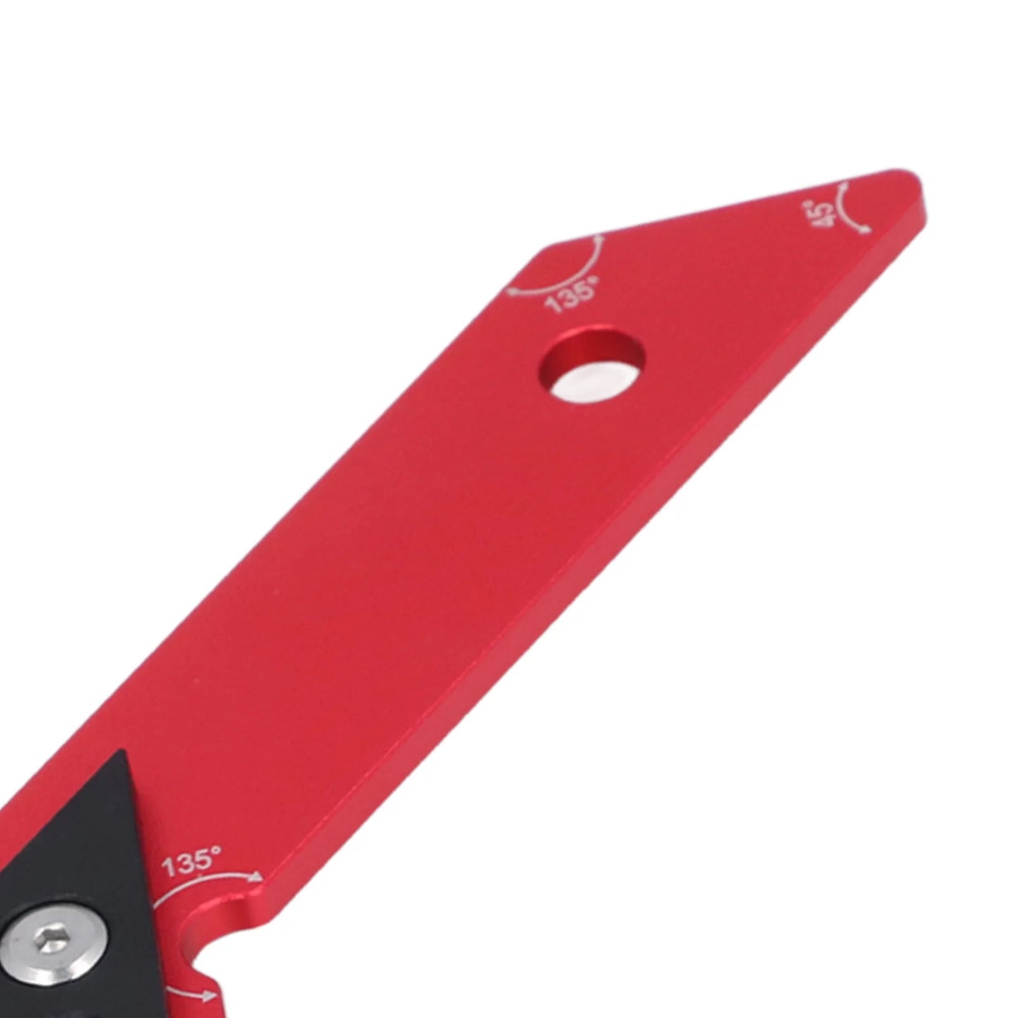 45 Degrees 135 Woodworking Measuring Ruler Aluminum Alloy Carpenter