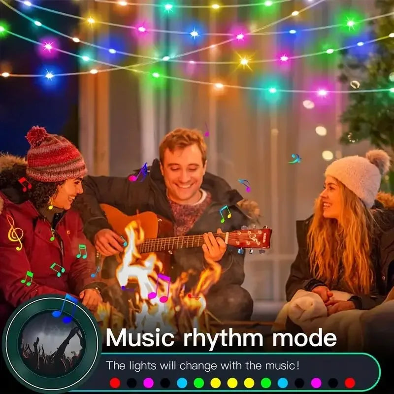 Dreamcolor Bluetooth RGBIC LED Fairy String Lights USB 5M–20M
