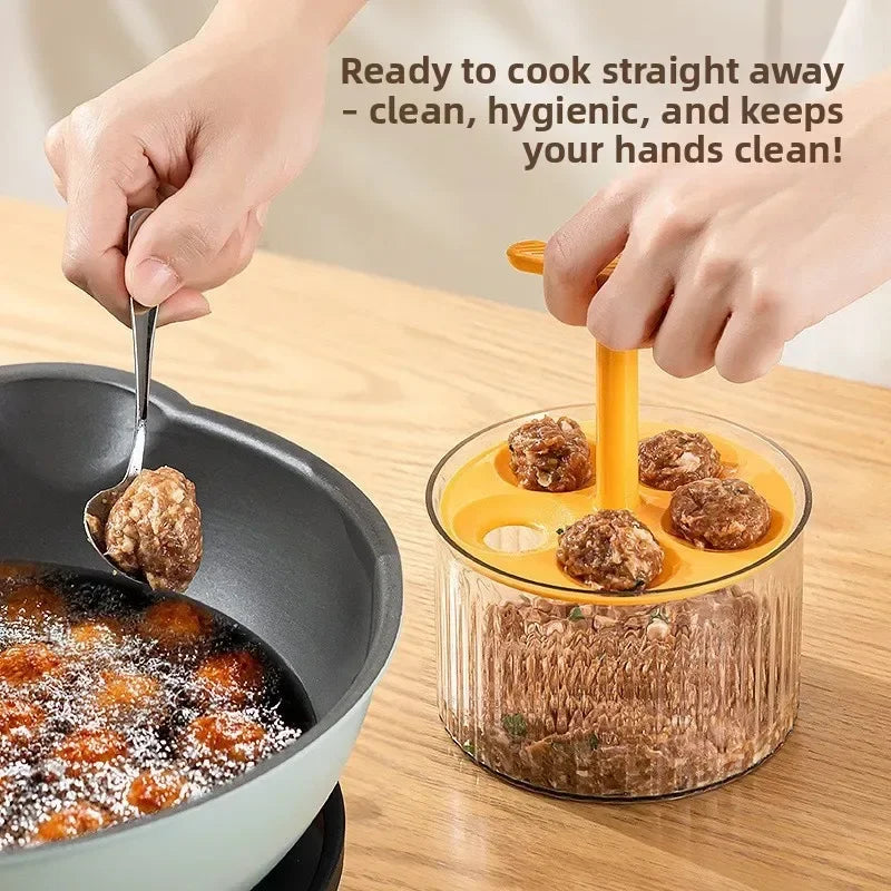 Translucent Meatballs Press Mold Minced Meat Storage Container Household Fried Meatball Making Peaceful Pleasures Health and Wellness