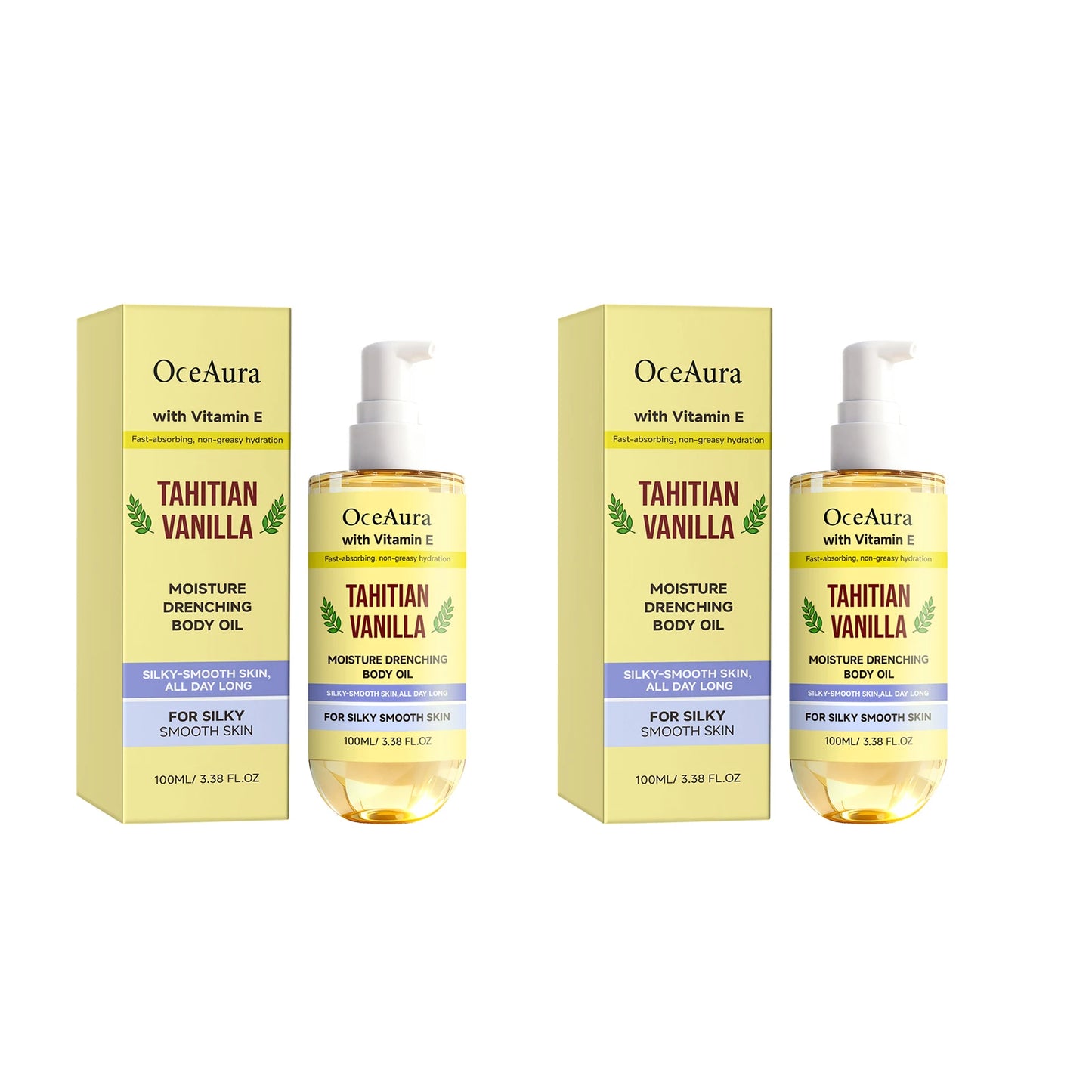 Vanilla Hydrating Body Oil Nourishing Soothing Brightening Silky Smoothing Stress Relief Glowing Soft Relaxing Body Essence Oil Peaceful Pleasures Health and Wellness 200ml boxed