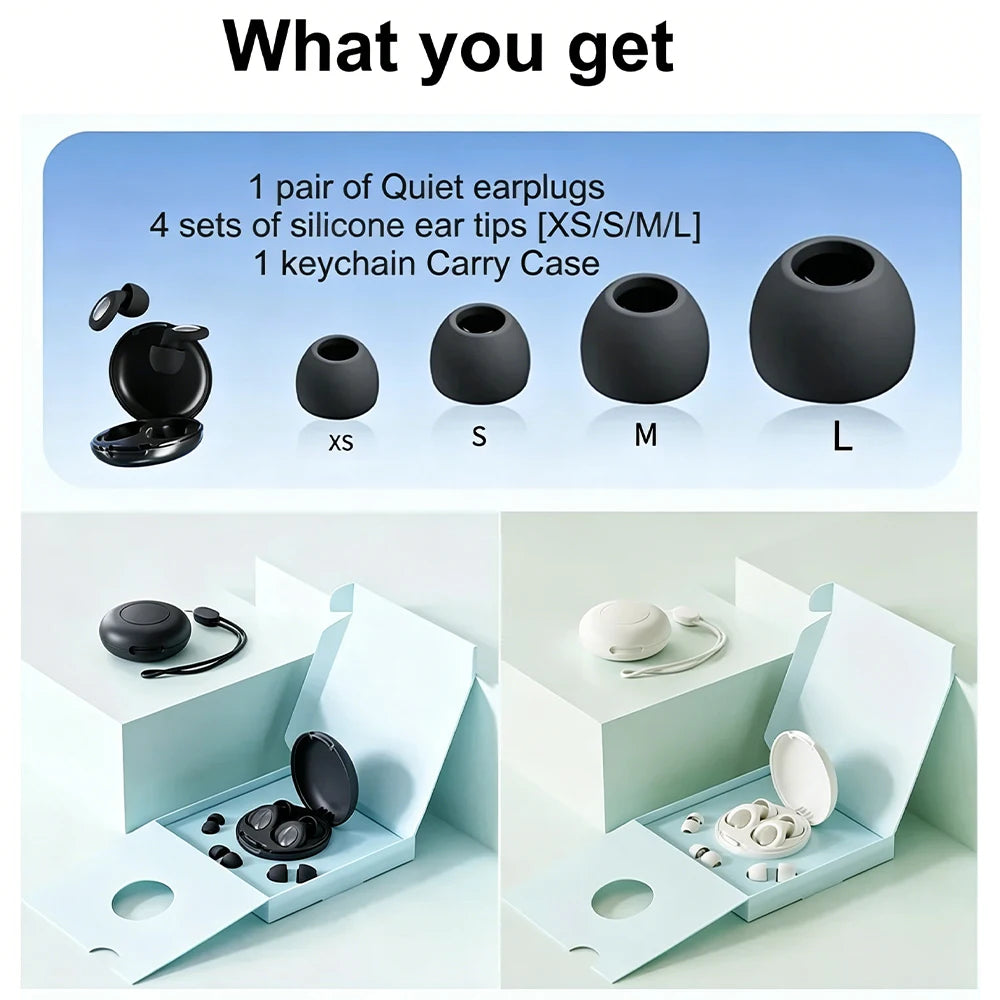 Soft Reusable Ear Plugs for Sleeping, Concerts & Travel