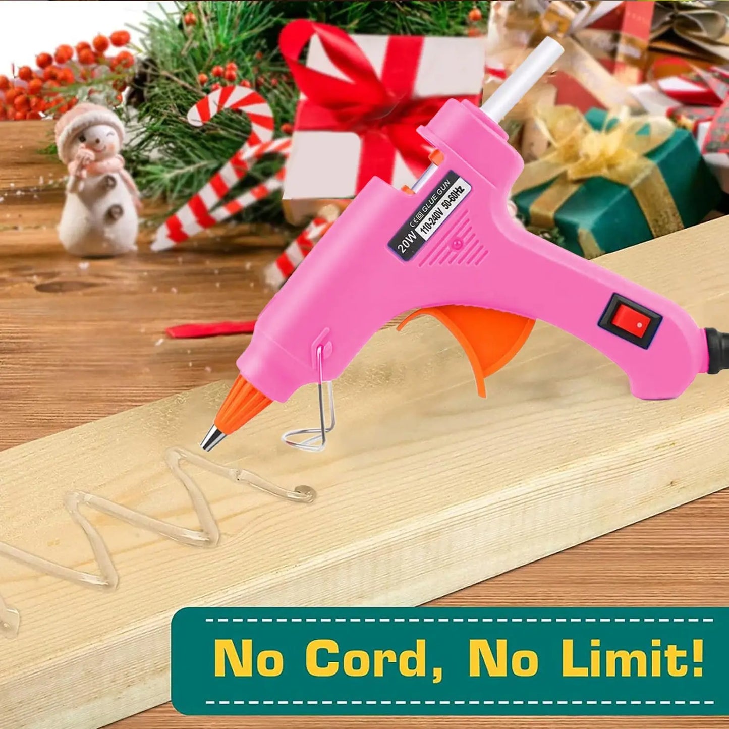 20W Hot Melt Glue Gun Kit – DIY Crafts & Home Repair
