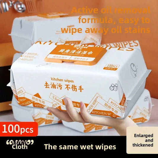 Kitchen Cleaning Wipes – 100 Extra Large Thick Degreasing Sheets Kitchen Cleaning Wipes Peaceful Pleasures Health and Wellness