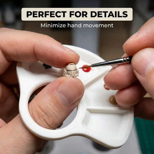 3D Printed Portable Thumb Palette Color-coded Single-color Plastic Peaceful Pleasures Health and Wellness