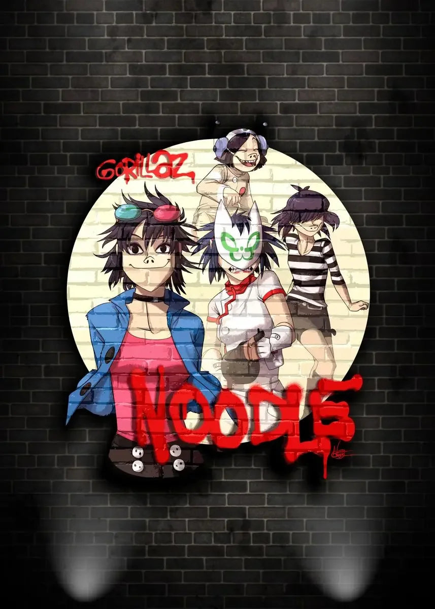 Gorillaz Canvas Wall Art Poster | Hip Hop Music Fan Decor