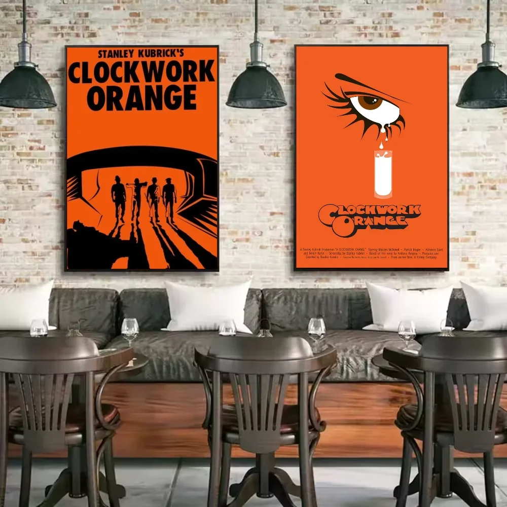 A Clockwork Orange Retro Movie Canvas Wall Art Poster | Unframed