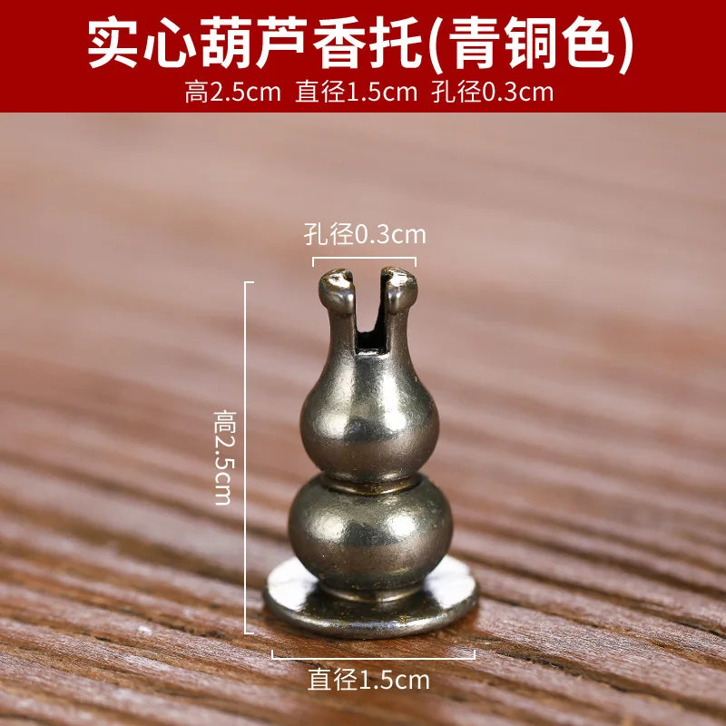 Brass Incense Burner Holder for Incense Stick Coil Bottle Gourd Shaped Copper Incense Holder Copper Censer 모기향 거치홀더 방향제 Peaceful Pleasures Health and Wellness type10