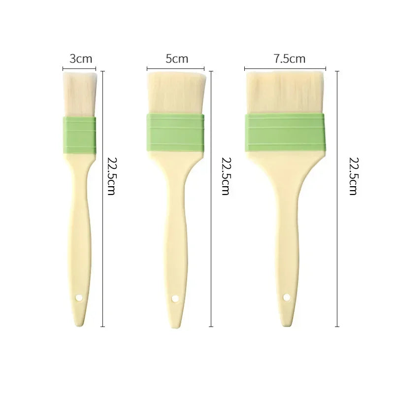 Basting Brush Set – BBQ, Baking & Pastry Oil Brushes 3 Sizes