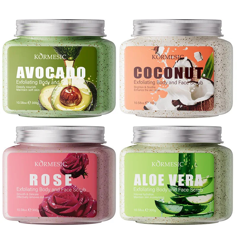 Avocado Facial Scrub Body Cream – Exfoliating Moisturizer