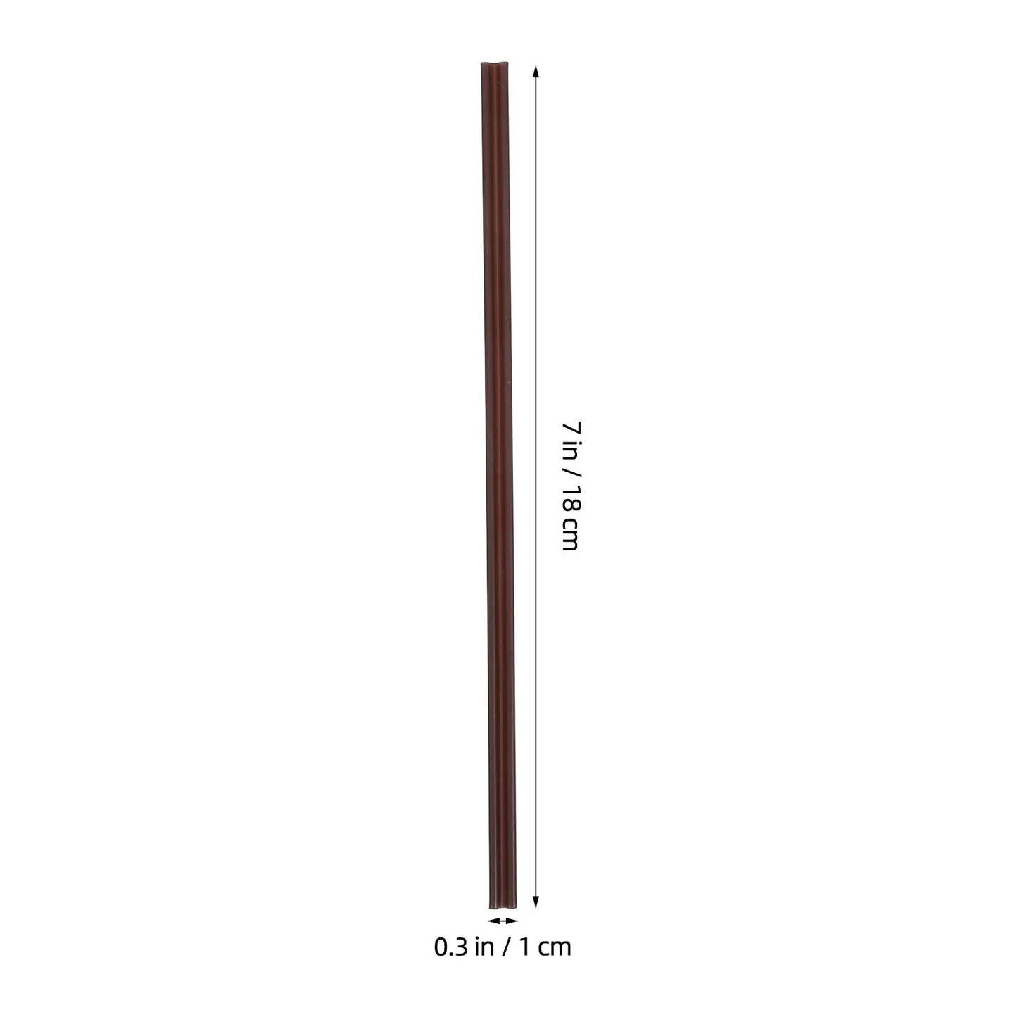 100Pcs Two-Hole Coffee Stirrer Straws Plastic Disposable Stir Sticks for Hot Cold Drinks Coffee Bars Offices Homes Brown Peaceful Pleasures Health and Wellness