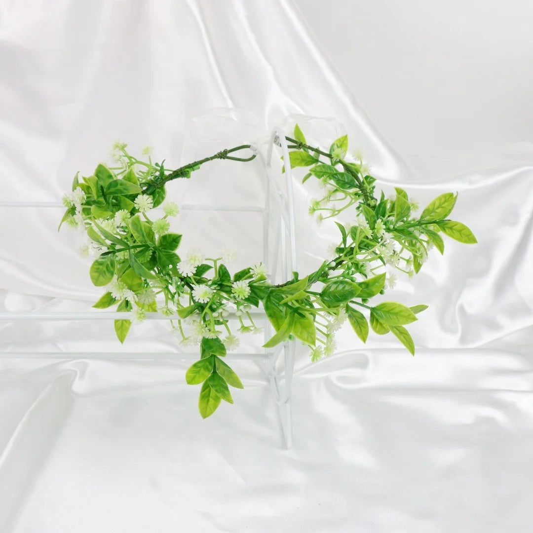 Bohemian Wreath Imitation Flower Hairband Women Fashion Wedding Hair