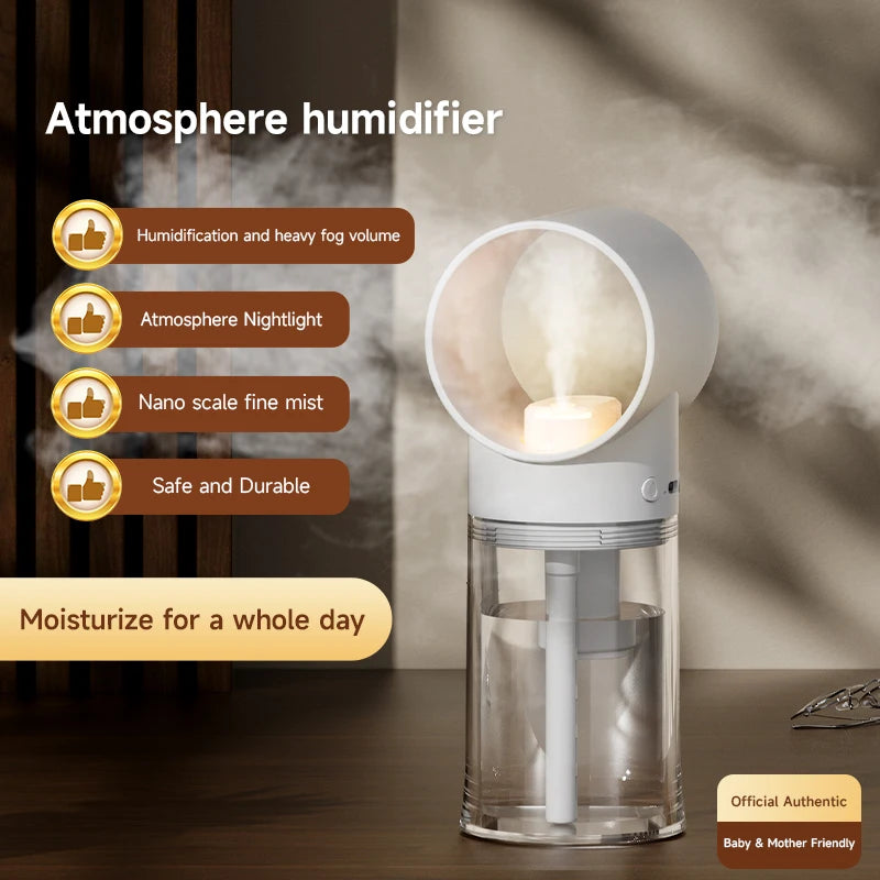 Mini Portable Humidifier Night Light Home Aromatherapy Charging Low Sound Small Aromatherapy Machine Desktop Humidifier Peaceful Pleasures Health and Wellness