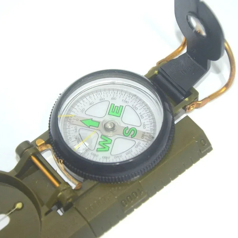 Waterproof High Precision Compass Outdoor Gadget Sports Hiking Mountaineering Professional Military Army Metal Sight Peaceful Pleasures Health and Wellness